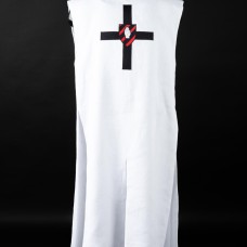 Knight tabard with the emblem of black cross and palm image-1