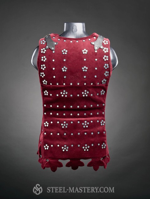 Women’s large-plate brigandine with flowers of rivets Brigantinen