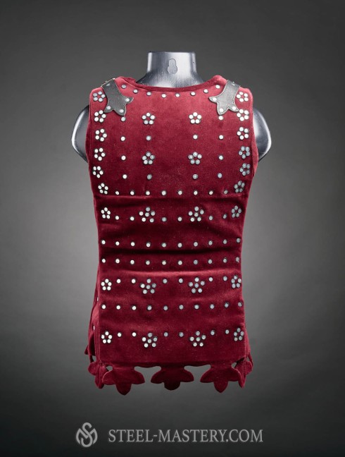 Women’s large-plate brigandine with flowers of rivets Brigantine
