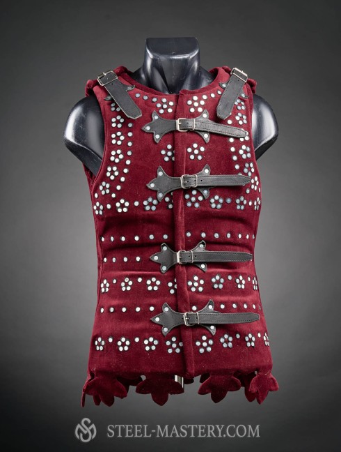 Women’s large-plate brigandine with flowers of rivets Brigantinen