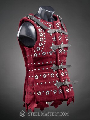Women’s large-plate brigandine with flowers of rivets Brigandines
