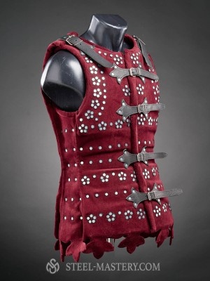 Women’s large-plate brigandine with flowers of rivets Brigantinen