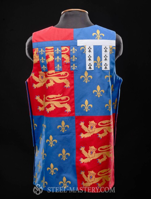 Printed medieval tabard with buttons on the sides Alte Kategorien