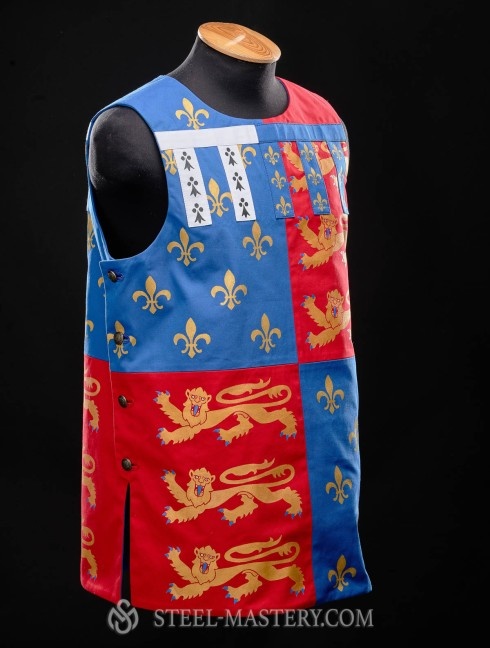 Printed medieval tabard with buttons on the sides Anciennes catégories