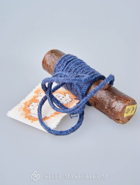 Navy blue cotton lacing cord Categorías antiguas