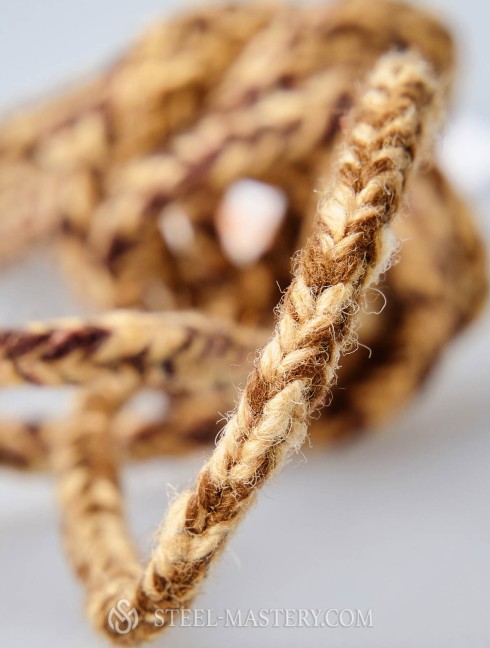 Ginger wood and cotton lacing cord Categorías antiguas
