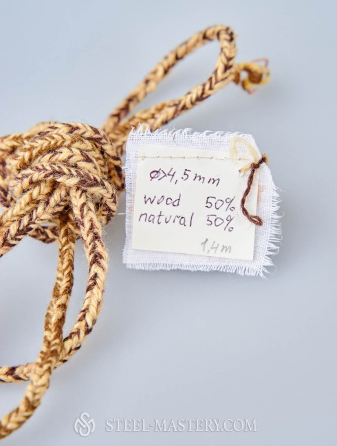 Ginger wood and cotton lacing cord Anciennes catégories