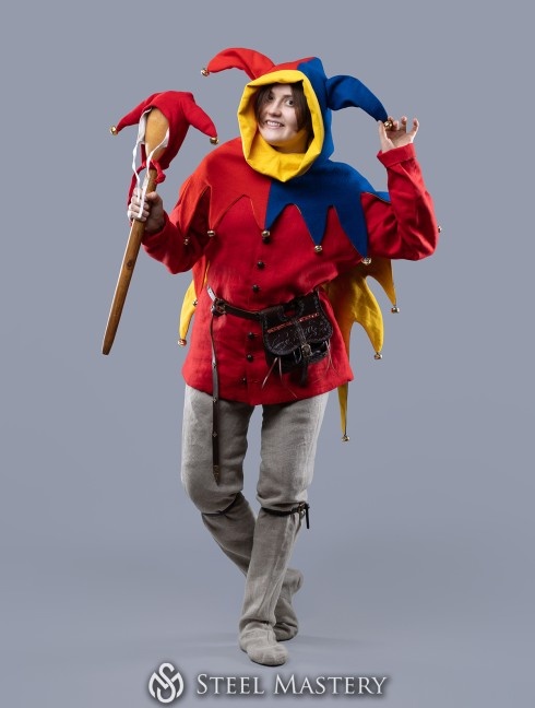 CAP AND BELLS (HAT OF COURT JESTER ) Copricapo