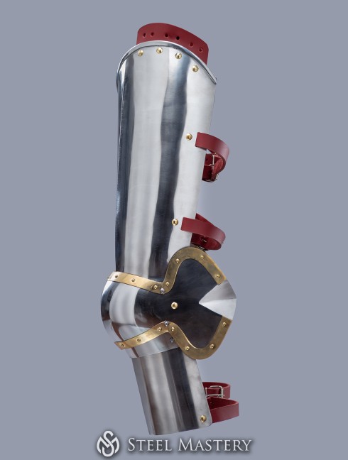 Full plate legs of the XIV-XV centuries, a part of Churburg style armor Armure de plaques