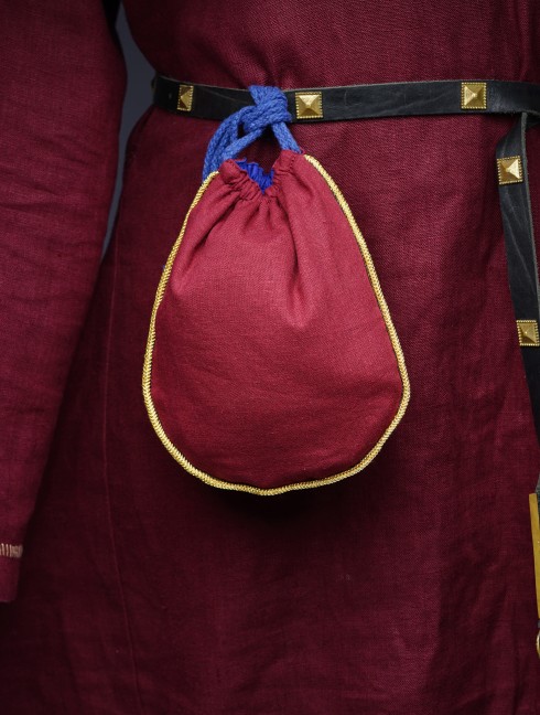 Medieval handbag with gold edging Beutel