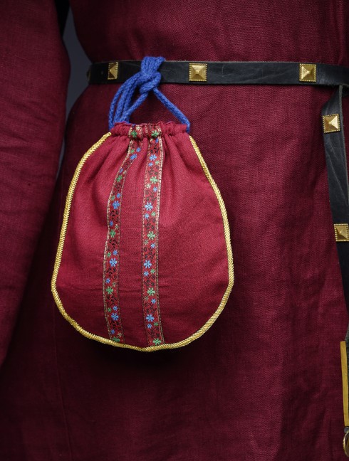 Medieval handbag with gold edging Bolsos