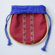 Medieval handbag with gold edging image-1