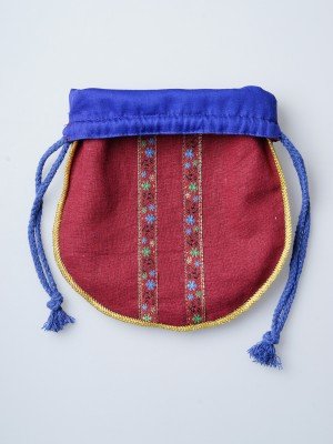 Medieval handbag with gold edging Bags
