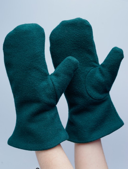 Medieval Woolen Mittens  Guanti imbottiti e muffole