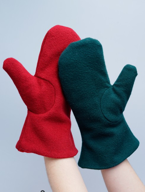 Medieval Woolen Mittens  Guanti imbottiti e muffole