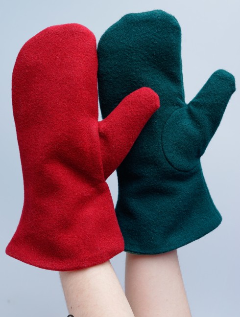 Medieval Woolen Mittens  Guanti imbottiti e muffole