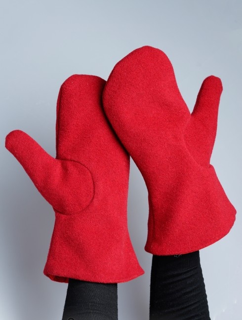 Medieval Woolen Mittens  Guanti imbottiti e muffole