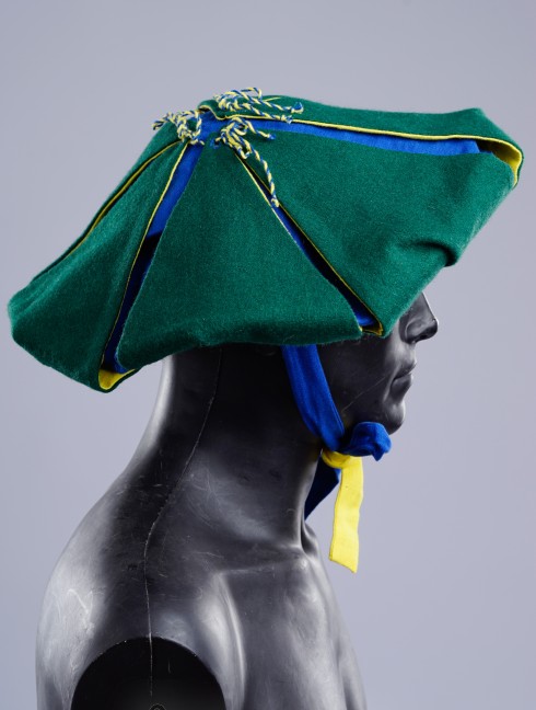 Landsknecht flower hat with hand-woven cord  Headwear