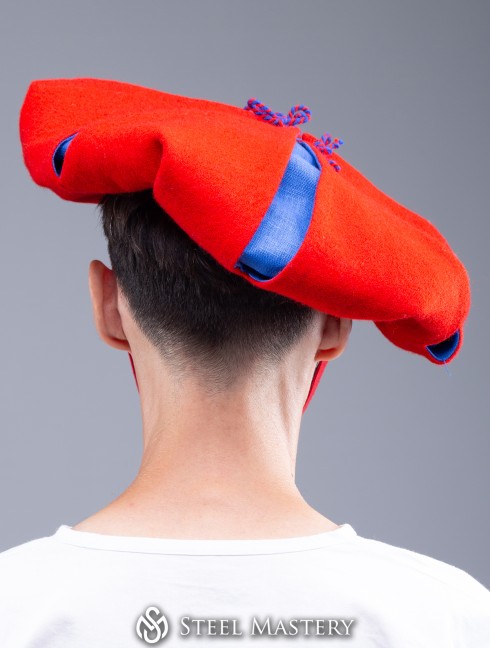 Landsknecht flower hat with hand-woven cord  Headwear