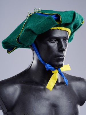 Landsknecht flower hat with hand-woven cord