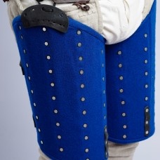 Royal blue woolen thigh protection image-1
