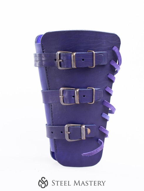Purple leather bracers for LARP and fantasy events Categorías antiguas