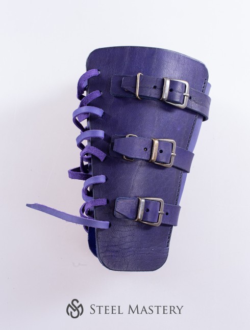 Purple leather bracers for LARP and fantasy events Alte Kategorien