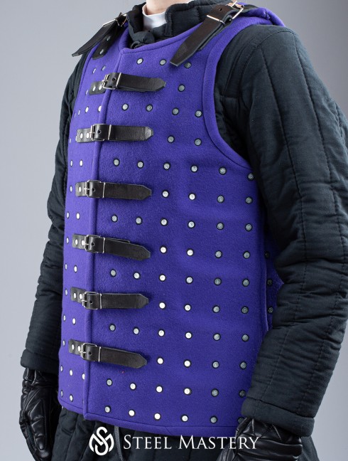 PURPLE ALUMINIUM BRIGANDINE  Ready padded armour