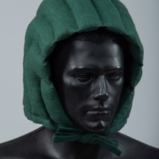 Padded green cap for helmet  image-1