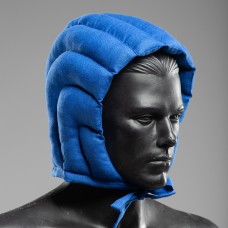 Padded royal blue cap for helmet image-1