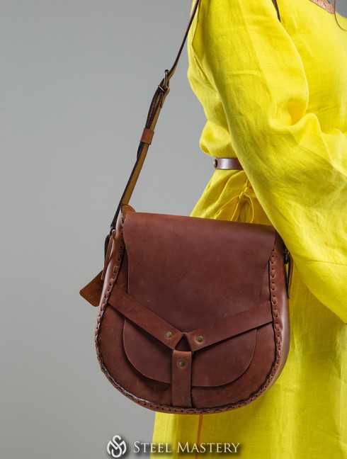 Enchanting Leather Shoulder Bag Borse