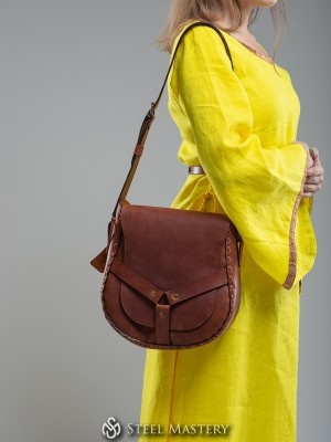 Enchanting Leather Shoulder Bag Borse