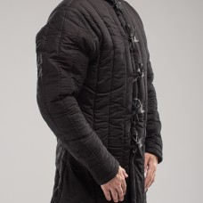 In stock black cotton gambeson S-M size  image-1