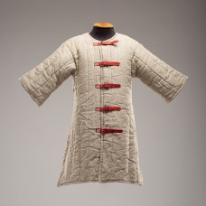 In stock linen uncolored gambeson VI-XIII century image-1