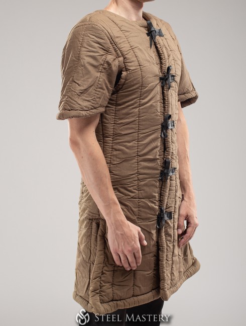 Short sleeve cotton gambeson S size in stock Armature imbottite pronte