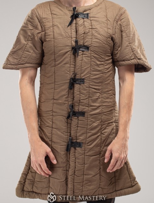 Short sleeve cotton gambeson S size in stock Armature imbottite pronte