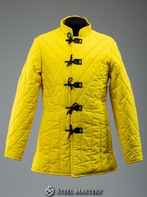 YELLOW GAMBESON AND CHAUSSES FENCING SET L SIZE IN STOCK