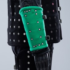 LIGTH GREEN WOOLEN MEDIEVAL BRACERS S SIZE IN STOCK image-1