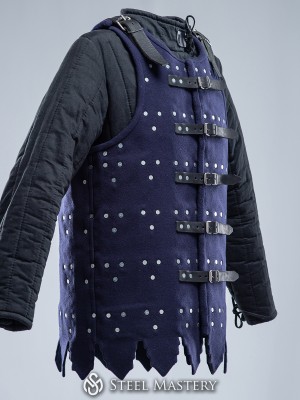 NAVY BLUE EUROPEAN BRIGANDINE OF THE 14-15TH CENTURY IN STOCK Ready to ship