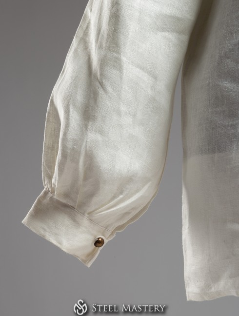 Linen shirt with bishop sleeves Camisas, túnicas y cotas