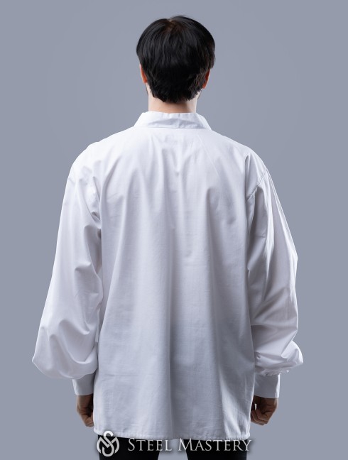 Linen shirt with bishop sleeves Camisas, túnicas y cotas