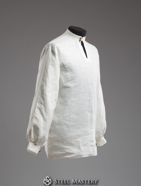 Linen shirt with bishop sleeves Camisas, túnicas y cotas