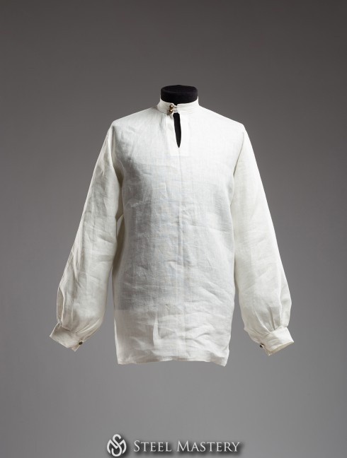 Linen shirt with bishop sleeves Casacca, tuniche e cotte