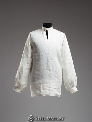 Linen shirt with bishop sleeves Hemden, Tuniken und Cotten
