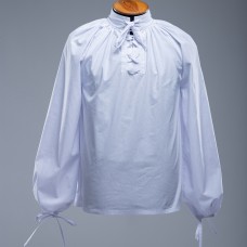 Cotton shirt with lacing M size  image-1