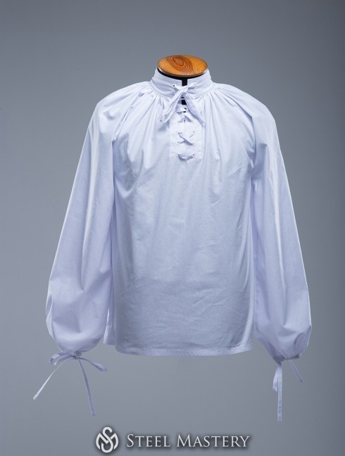 Cotton shirt with lacing M size  Categorías antiguas