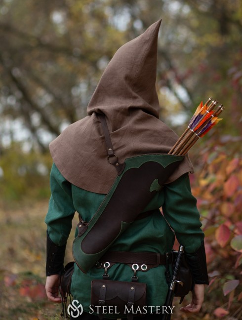Forest Guardian's linen hood Kopfbedeckungen