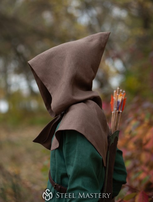 Forest Guardian's linen hood Prendas para la cabeza