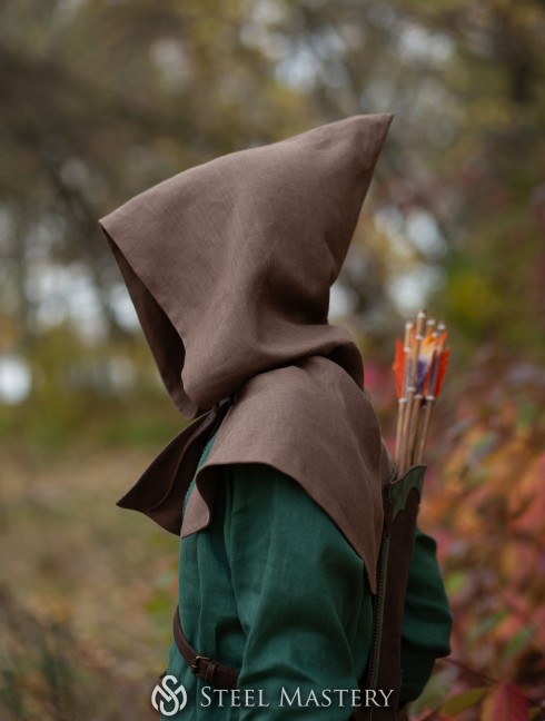 Forest Guardian's linen hood Kopfbedeckungen