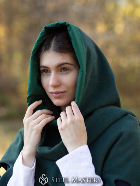 Medieval hood "Autumn warmth" Kopfbedeckungen